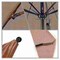 California Umbrella 7.5' Black Aluminum Market Patio Umbrella, Sunbrella Taupe 194061334492 - alternate 3